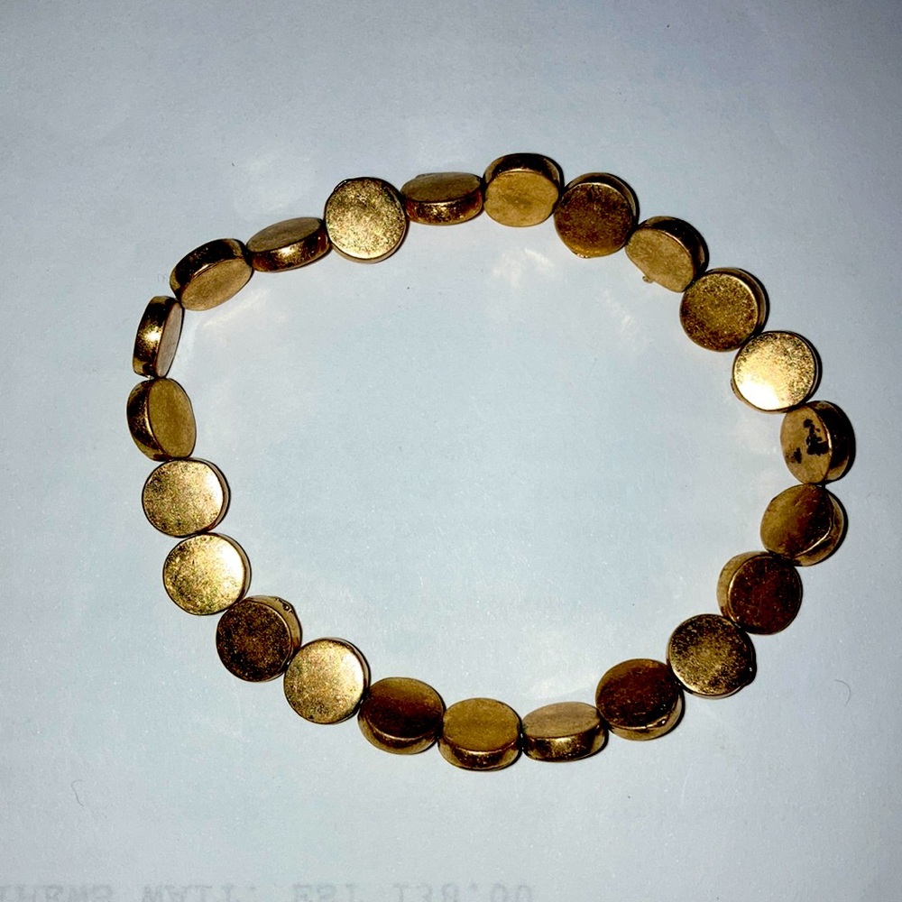 Gold Colored Beaded Bracelets (x4)